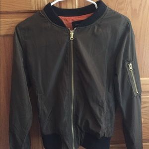 Green bomber jacket